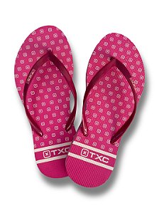 Chinelo TXC 504 0052 rosa estampado