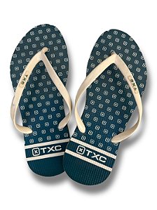 Chinelo TXC 504 0060 verde estampado
