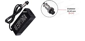 Carregador De Bateria Litio Patinete 42v 2a 3pinos 12mm