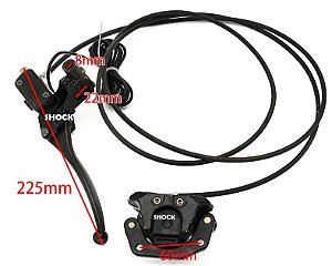 Kit Sistema Freio Tras completo Scooter Eletrica PT2,PT3 LE