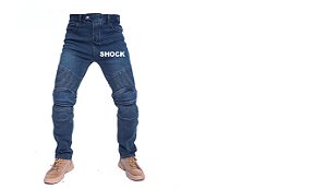 Shock Calca Jeans Moto com Reforco ,Proteçao Joelho,Quadril