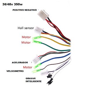 Modulo Controlador 36/48v 350w Bicicleta E Scooter Eletrica