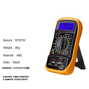 Teste Multimetro Digital Com Bipe ,testator De Tensao