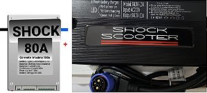 Carregador De Bateria 84v 10a Evs Plug Iec +Cabo Voltz +Bms