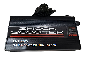 Carregador De Bateria Litio 60/67.2v 10a Turbo Inteligente
