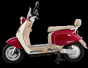 Scooter Eletrica Vespinha New 1000w Bateria Litio 60v autonomia 50km vermelho vinho