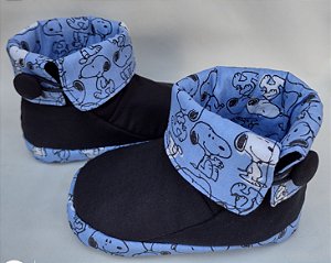 Botinha em Tecido Cano Alto