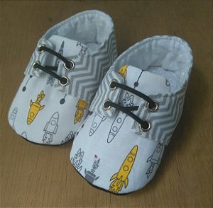 Sapatinho em Tecido para Bebes - Chuteirinha - RN a 4 Anos