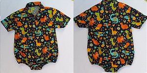 Body Estilo Camisa RN a 18 Meses