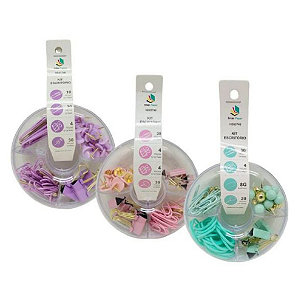 Kit Office Ferramentas de Escritório Tachinhas/Clips/Prendedores Color Interpaper