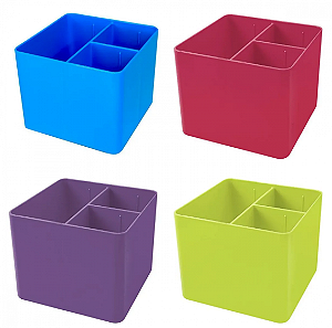 Porta Objetos Organizador  com 3 Divisórias FullColor Dello