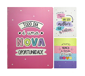 Caderno Anotações Brochura Capa Flex A5/15x21cm/ 32 folhas