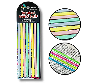 Marca Texto Tirinhas Autoadesivos 14cm em Plástico Interponte