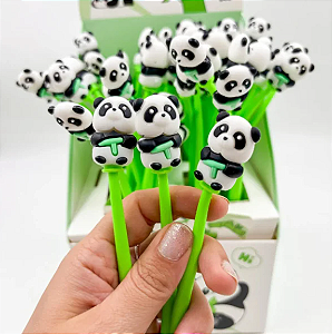 Caneta Flexível Dançante 0.5 Panda- Preto