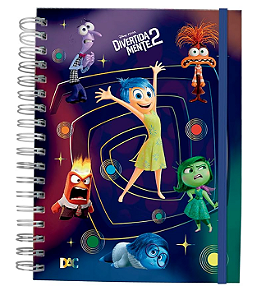 Caderno Smart Mini com 80 Folhas Reposicionáveis DivertidaMente 2 - Fechamento em Elástico – DAC