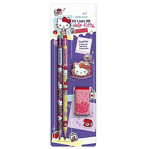 Kit Escolar Hello Kitty 4 peças - LEO&LEO