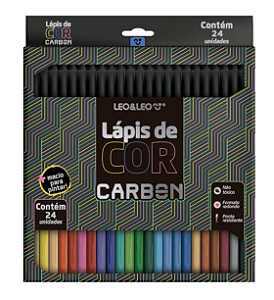 Lápis de Cor Carbon Line 24 Cores- Leo&Leo