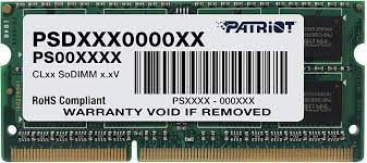 Memória p/Notebook Patriot Signature Line 8GB 1600GB DDR3 CL11 PSD38G1600L2S