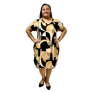 Vestido Midi Casual Evangélico Plus Size Verão Veste Até 56 G3 Preto