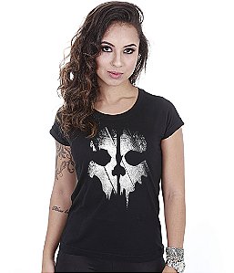 Camiseta Baby Look Feminina COD Ghosts