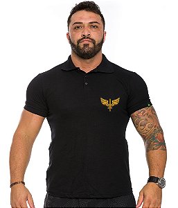 Camiseta Gola Polo Masculina Força Aérea Brasileira Team Six Brasil