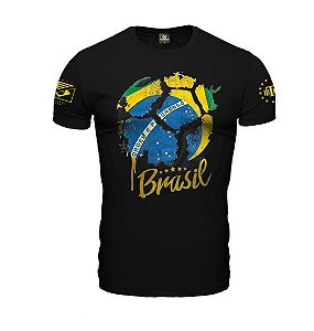 Camiseta Masculina Brasil Copa do Mundo Team Six Brasil