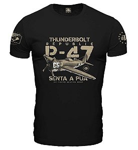Camiseta Masculina P-47 THUNDERBOLT Secret Box Team Six Brasil