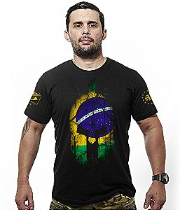 Camiseta Masculina Si Vis Pacem Para Bellum Brasil Preto