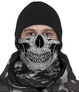 Face Armor Caveira Camuflada Urban Black