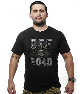 Camiseta Masculina Off Road 4x4 Skull Fly Tático Militar TeamSix Brasil