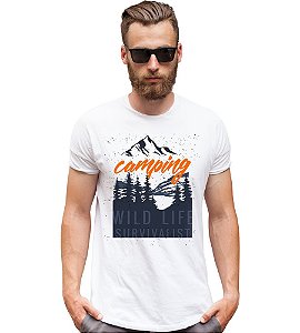 Camiseta Masculina Camping Wild life Tático Militar TeamSix Brasil