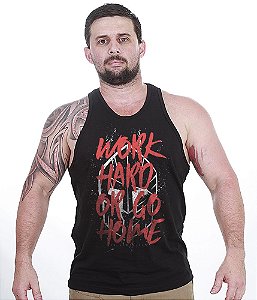 Camiseta Regata Academia Work Hard Or Go Home Masculina