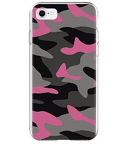 Capa para Celular Militar Camuflado Multicam Pink