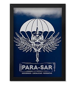 Poster Militar com Moldura PARA-SAR Team Six Brasil
