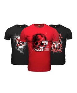 Kit 3 Camisetas Masculinas Academia Monster