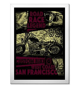 Poster com Moldura Road Race Legend