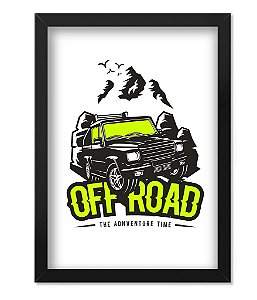 Poster com Moldura Off Road Adventure Time