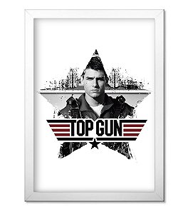 Poster Militar com Moldura Top Gun