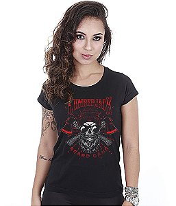 Camiseta Baby Look Feminina Squad T6 Instrutor Fritz Lumberjack