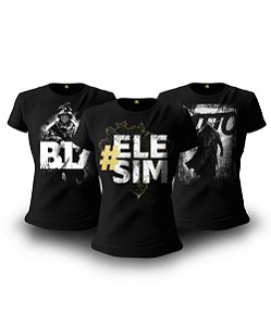 Kit Opressor 03 Camisetas Baby Look Feminina Bolsonaro Team Six