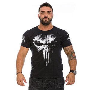 Camiseta Masculina Punisher Plate Preta