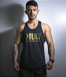 Camiseta Regata New York Police Gold Line Masculina