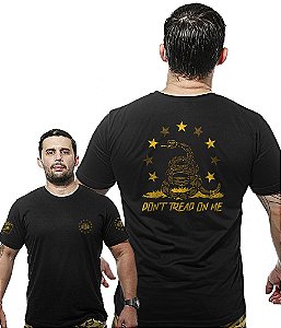 Camiseta Masculina Wide Back Don't Tread On Me Snake Team Six Brasil