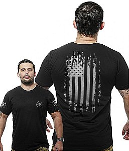 Camiseta Masculina Wide Back EUA Defence