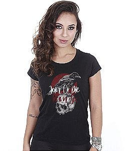 Camiseta Feminina Concept Line Baby Look Crow Join Or Die