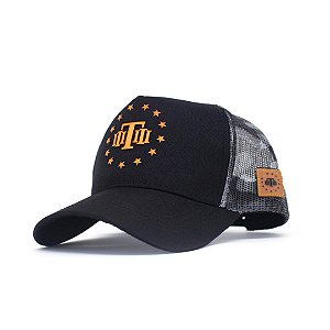 Boné Trucker Soldier Multicam Black Orange Death