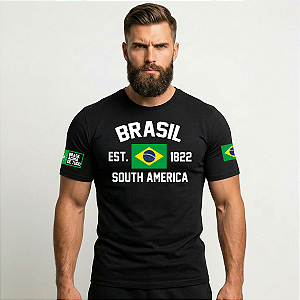 Camiseta Masculina Brasil South America Team Six