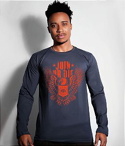 Camiseta Manga Longa Join Or Die Masculina