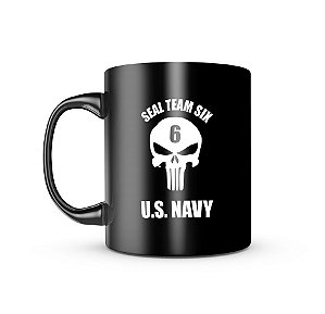 Caneca Dark Militar Seal Team Six Us Navy