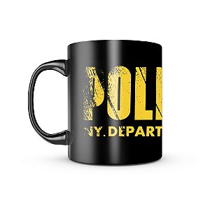 Caneca de Porcelana Dark Militar Police NY Departament